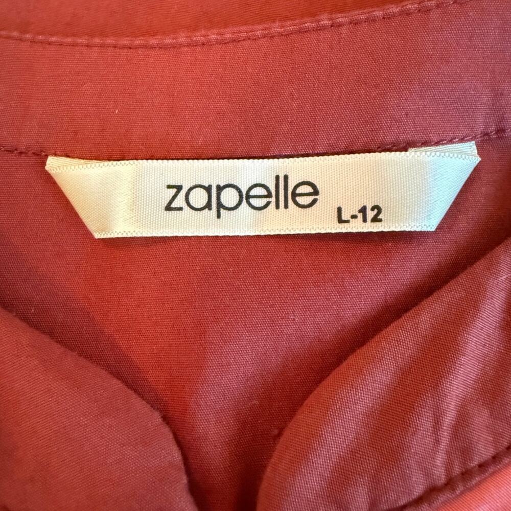 Zapelle Colorblock Patchwork Maxi Dress L 12 Rust Pink Dopamine Mod Artsy Boho - Picture 13 of 16